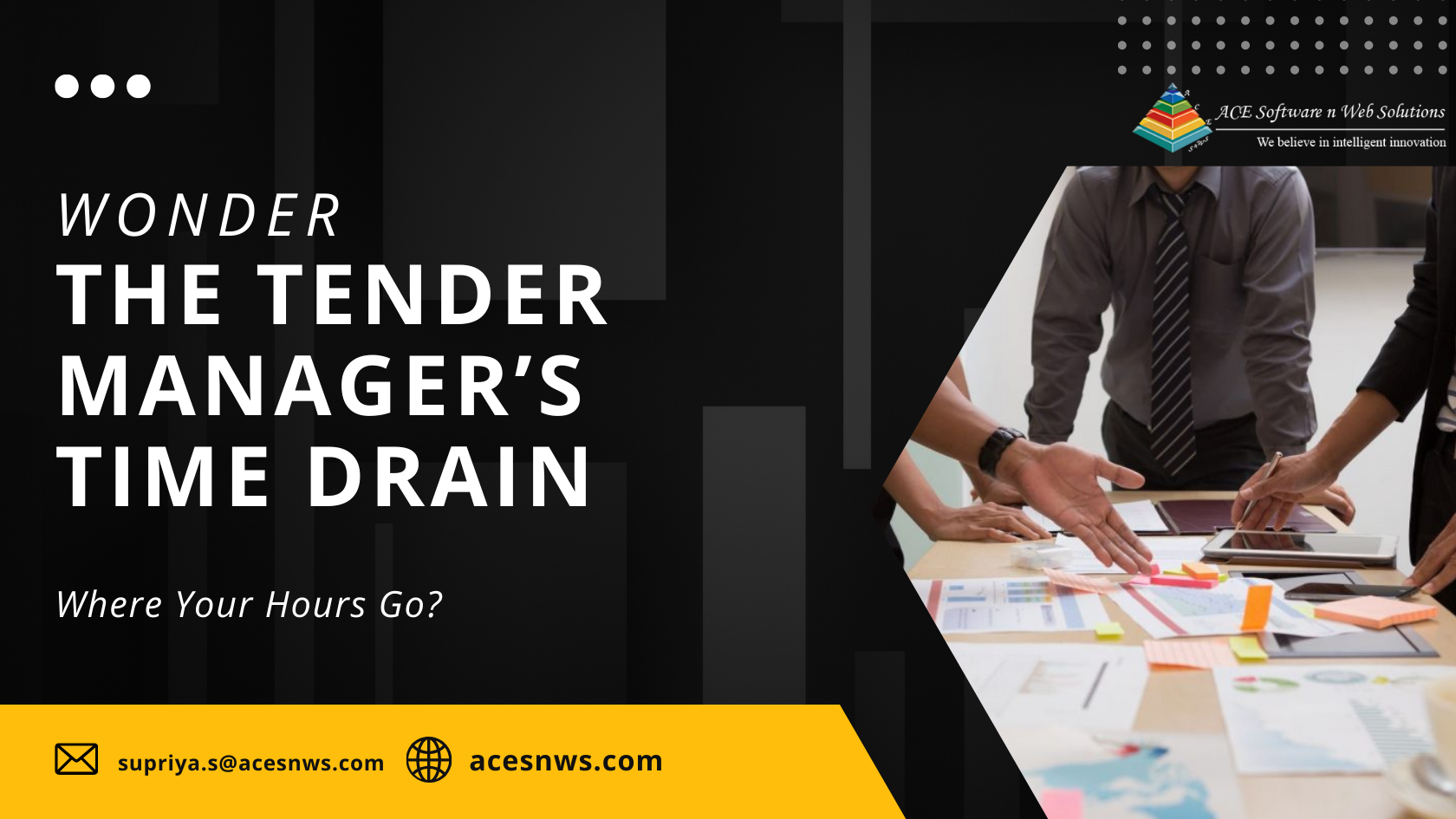 The Tender Manager’s Time Drain: Where Your Hours Go